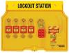 อุปกรณ์ล็อค 4 Pad Lockout Station รุ่น 1482BP410 ยี่ห้อ Masterlock-มาสเตอร์ล็อค